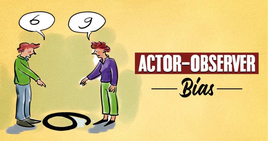mechanism behind actor observer bias