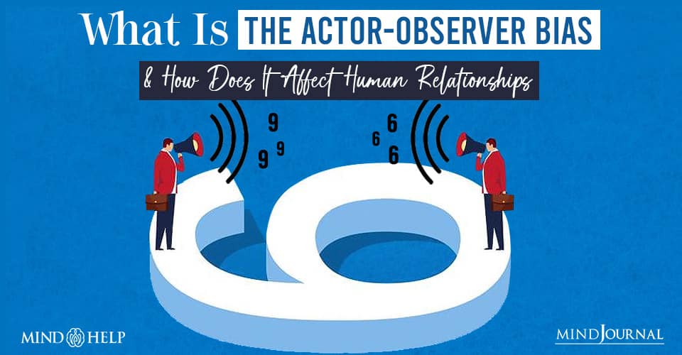 actor observer bias definition psychology