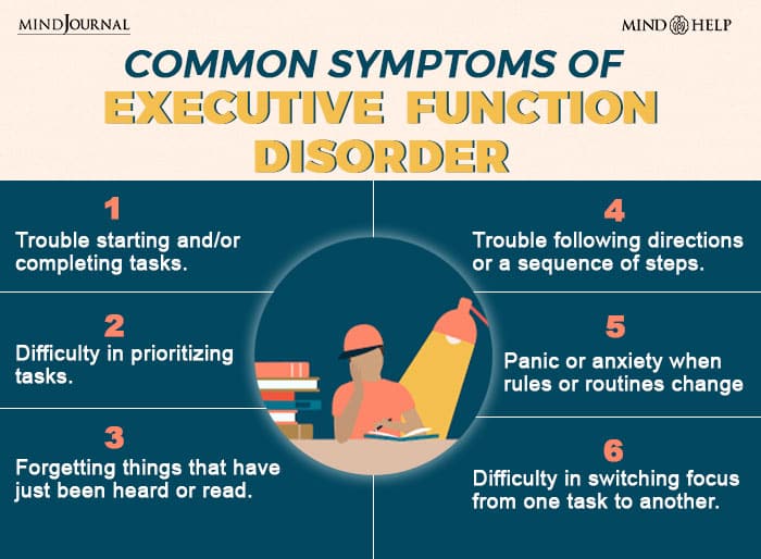 Symptoms Of Executive Function Disorder