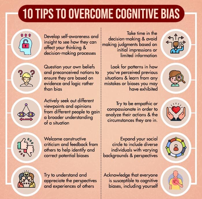 10 Tips to overcome cognitive bias