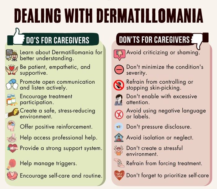 Do's And Don'ts For Caregivers Dealing With Dermatillomania