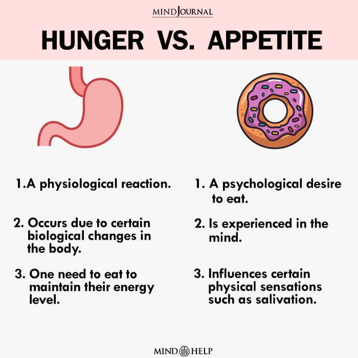 Appetite Vs. Hunger 