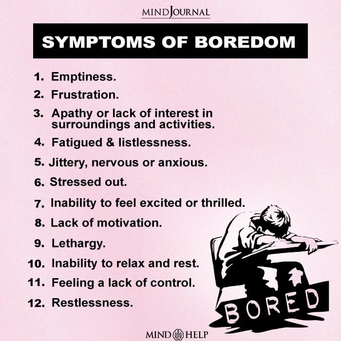 Symptoms Of Boredom
