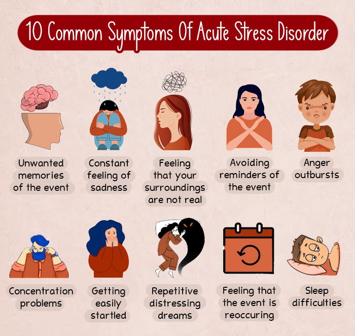 10 Common Symptoms of Acute Stress Disorder