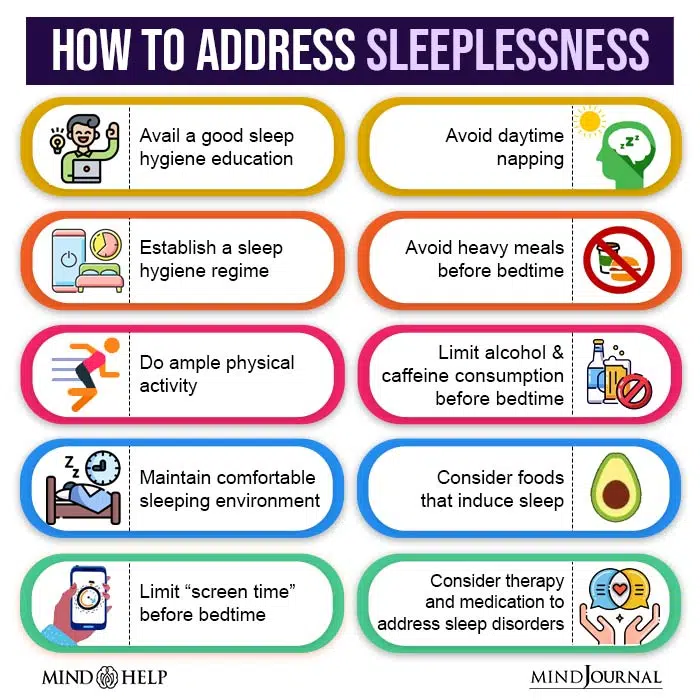 How to address sleeplessness.