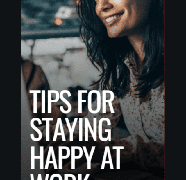 Tips for staying happy at work cover poster img