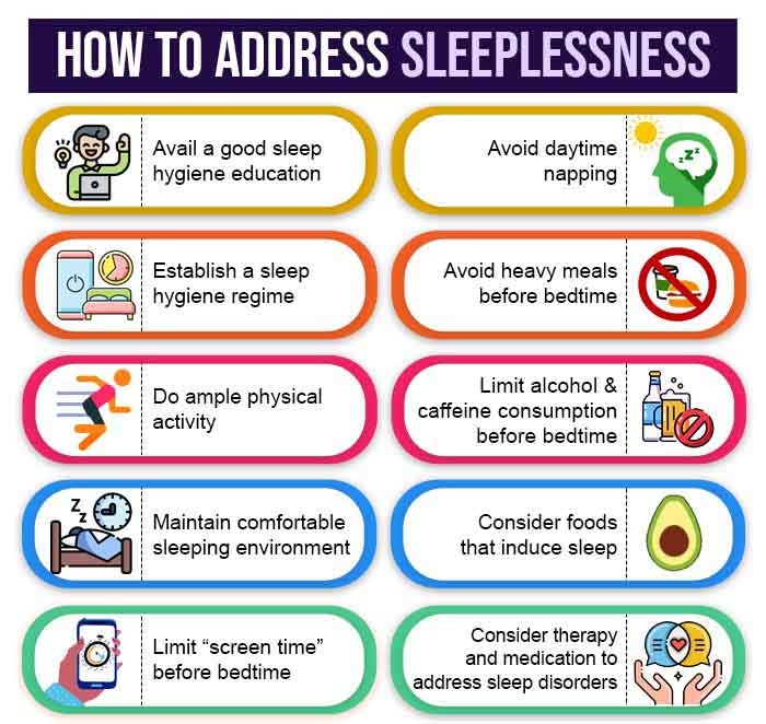 How to address sleeplessness.