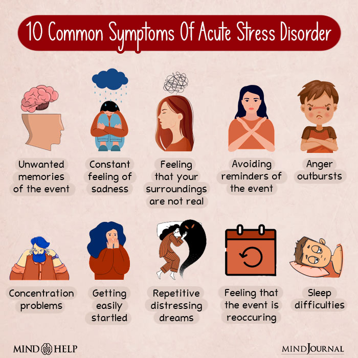 10 Common Symptoms of Acute Stress Disorder