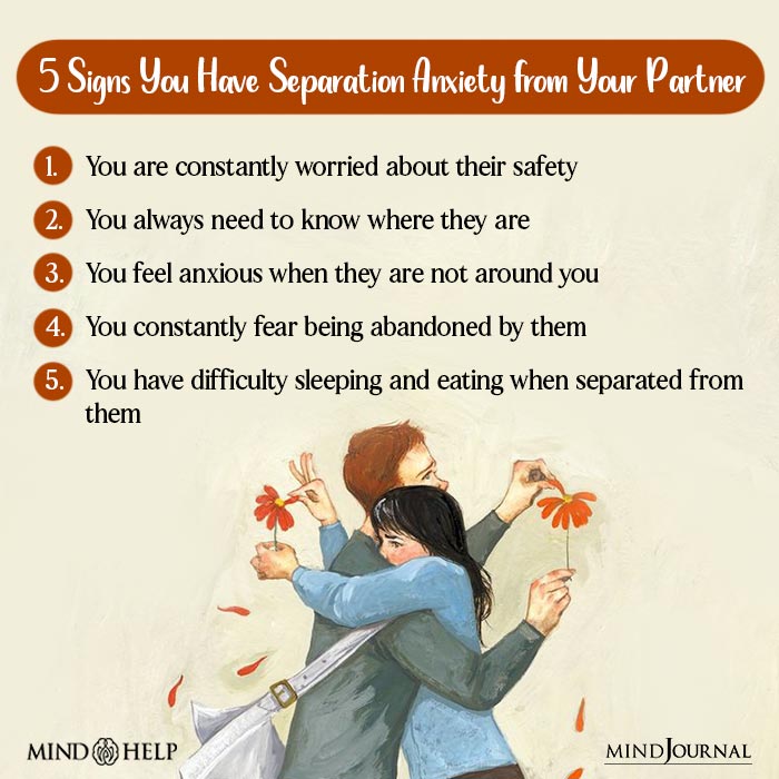 5 Signs You Have Separation Anxiety from Your Partner
