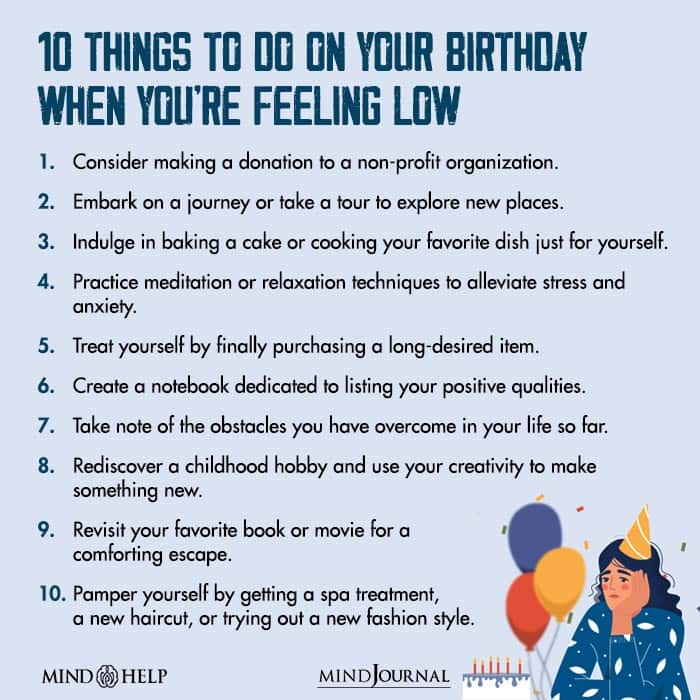 10 Things To Do On Your Birthday When You're feeling low