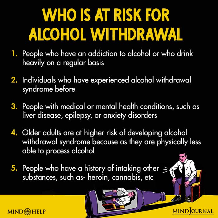 Who is at Risk for Alcohol Withdrawal
