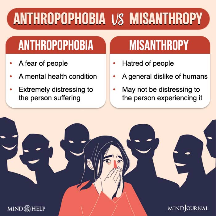 Anthropophobia vs Misanthropy