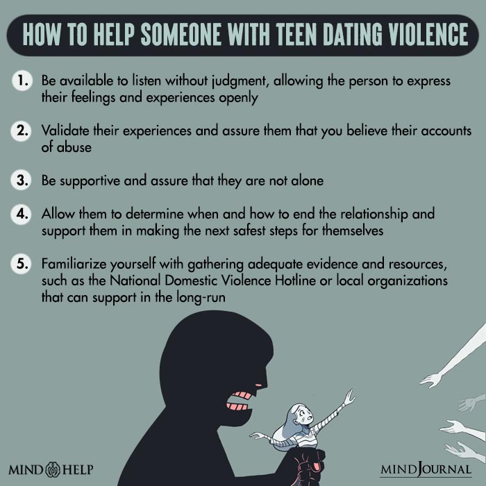 How to help someone with Teen Dating Violence