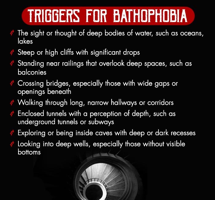 Triggers for Bathophobia