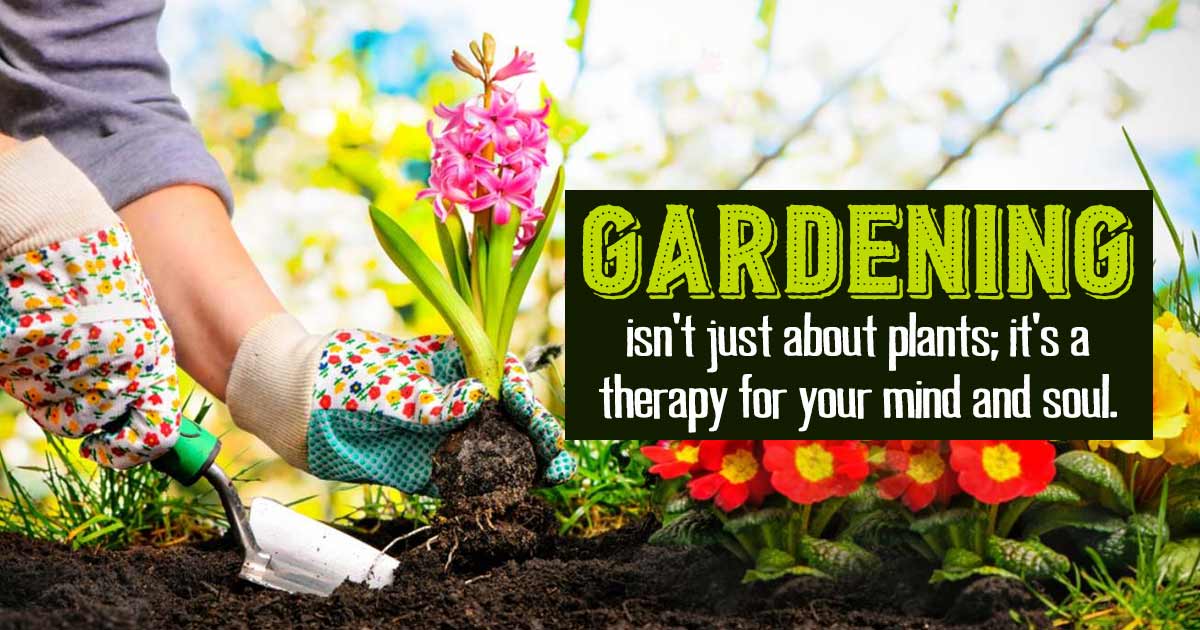Mental health benefits of gardening