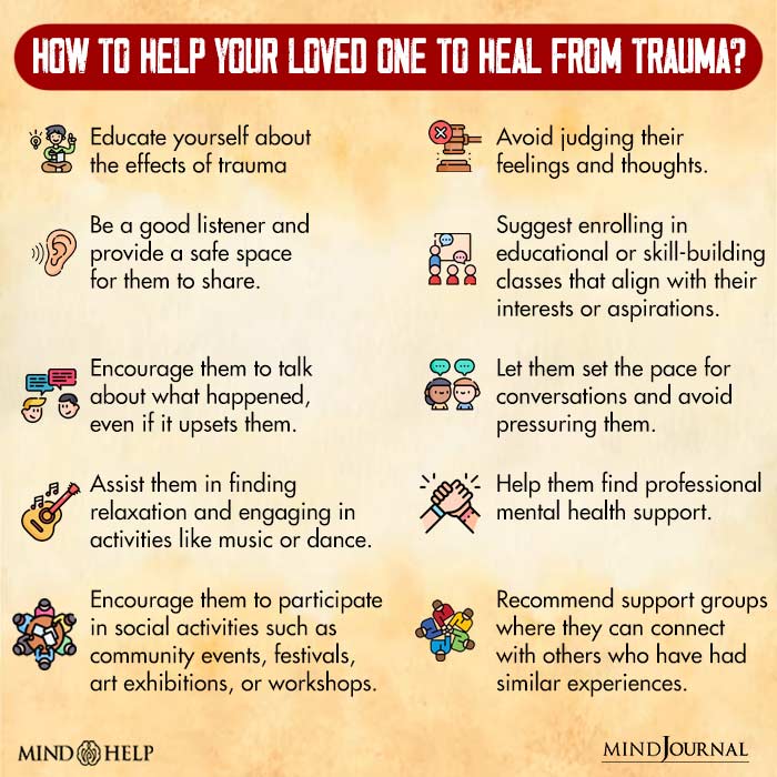 How to help your loved one to heal from trauma