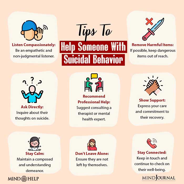 Tips To Help Someone With Suicidal Behavior