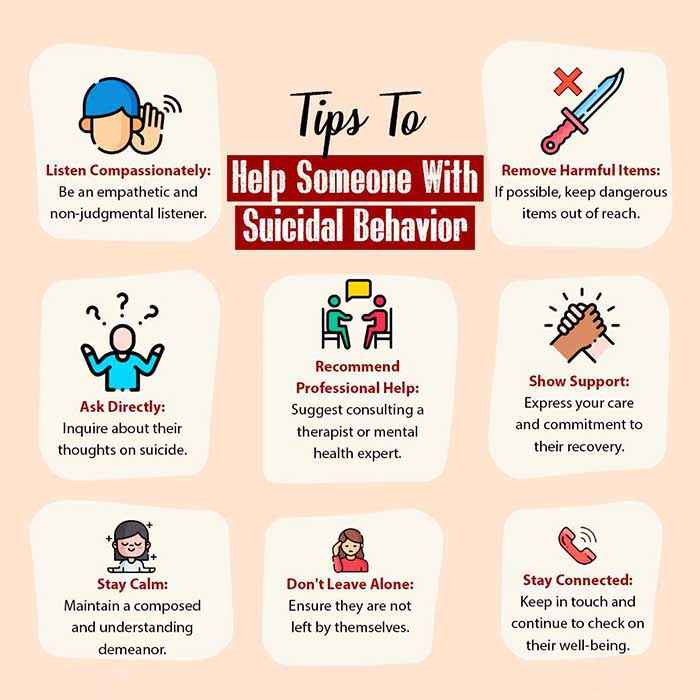 Tips To Help Someone With Suicidal Behavior