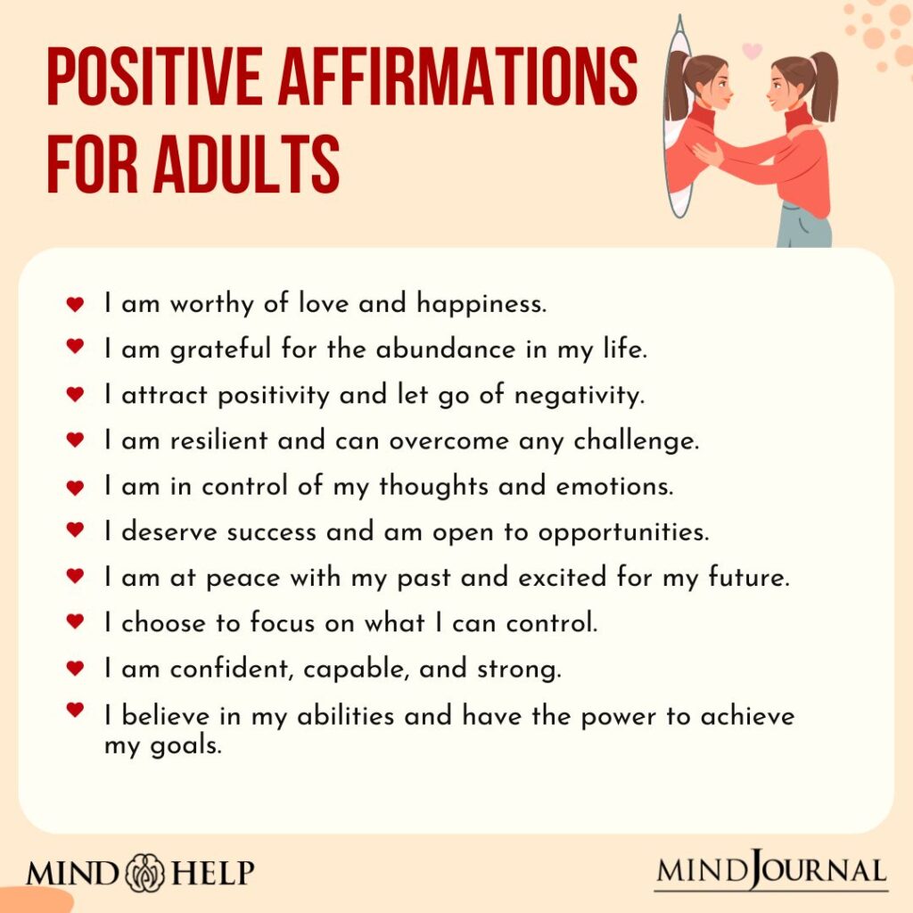 Positive Affirmations For adults