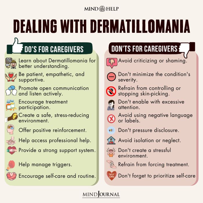 Do's And Don'ts For Caregivers Dealing With Dermatillomania