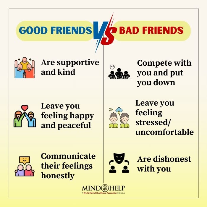 Good friends vs. Bad friends