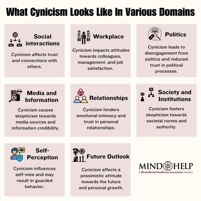 What Cynicism Looks Like In Various Domains