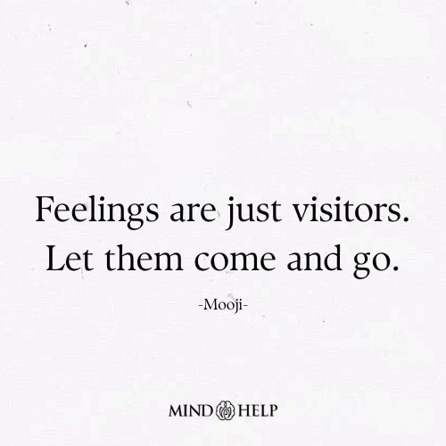 Feelings Are Just Visitors