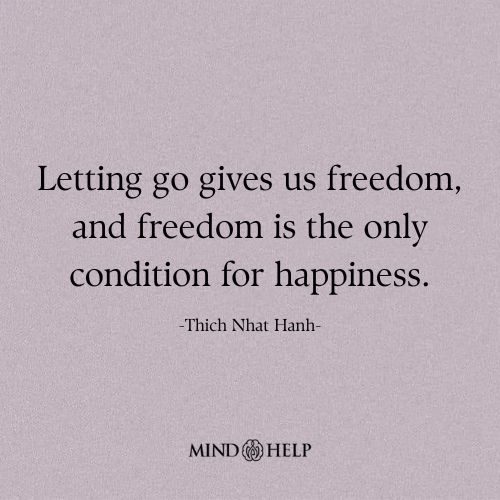 Letting Go Gives Us Freedom