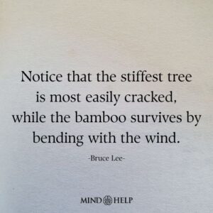 Resilience quote about emotional flexibility and survival, shared by Mind Help.