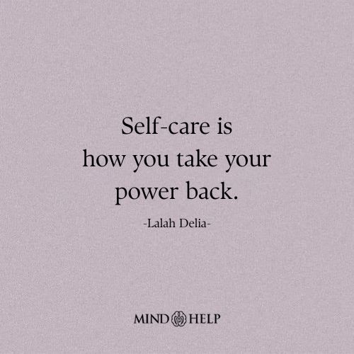 Self-care quote about emotional strength and healing from Mind Help.