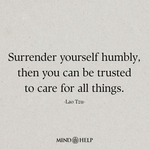 Surrender Yourself Humbly