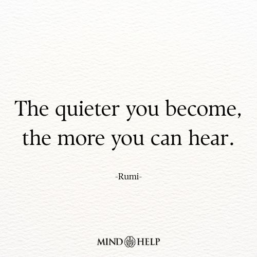 Mindfulness quote about finding truth through stillness by Mind Help.