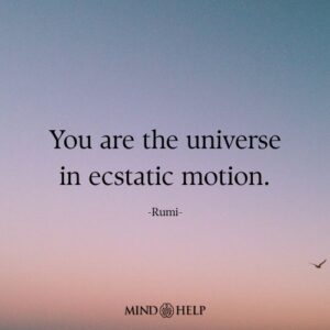 Spiritual healing quote about oneness and cosmic energy, by Mind Help.