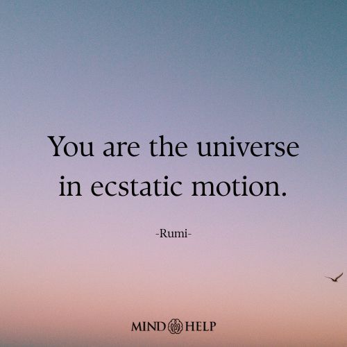 Rumi quote about the soul’s universal connection, by Mind Help.