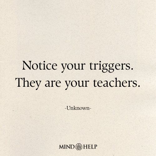 PTSD quote about emotional triggers as guides to healing, Mind Help.