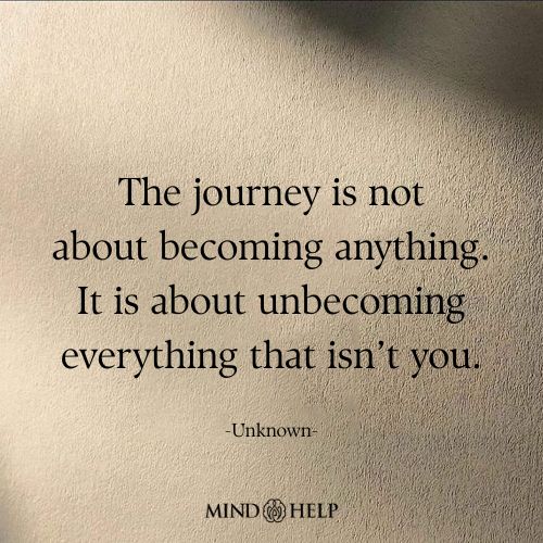Spiritual quote about shedding illusions and rediscovering self at Mind Help.