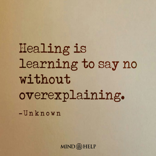 Quote about empowered boundaries and emotional recovery