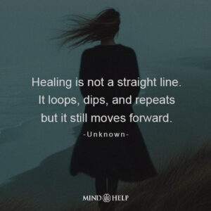 Quote about nonlinear healing paths