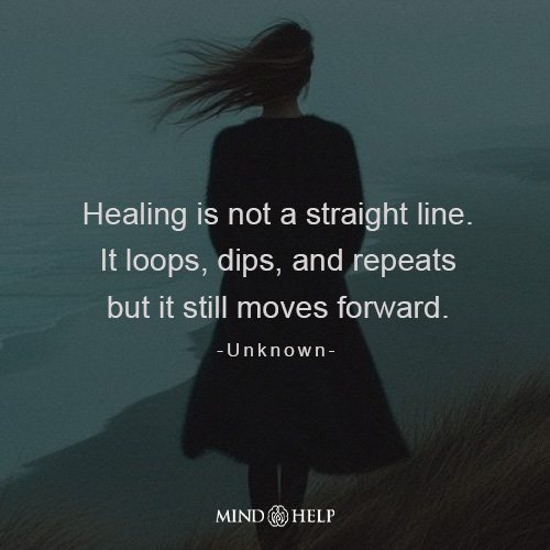 Quote about nonlinear healing paths