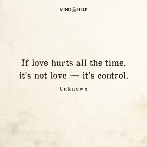 Quote about recognizing toxic love and emotional manipulation
