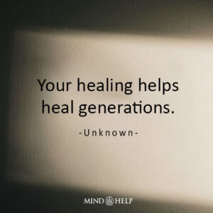 Quote about generational healing through personal growth
