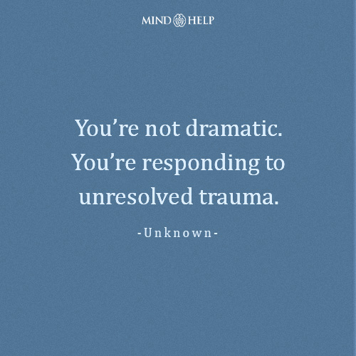 Quote about trauma responses being misunderstood