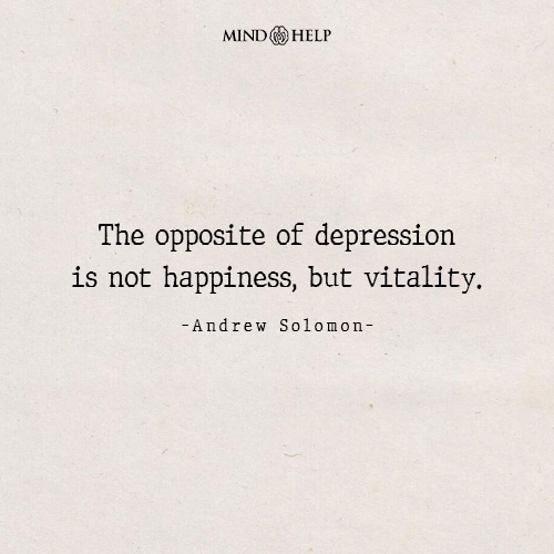 Andrew Solomon quote on vitality and depression