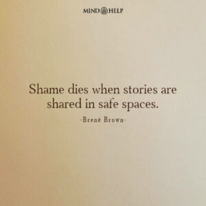 Quote about shame and storytelling