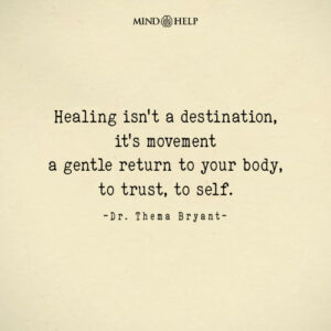 Dr. Thema Bryant quote on healing as reconnection