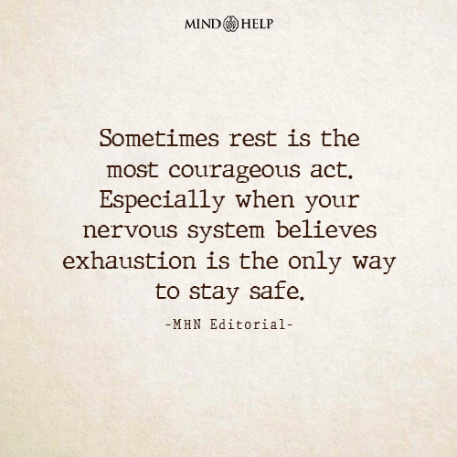 Quote about the courage of rest during healing