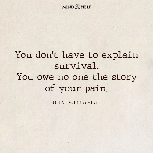 Quote on silent survival and boundaries
