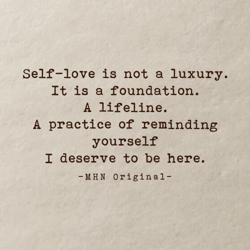 Empowering quote on self-love and worth