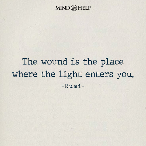 Rumi quote about pain and enlightenment