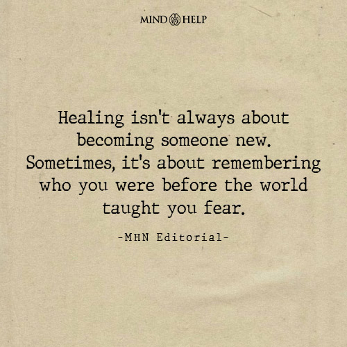 Quote about healing and returning to your true self